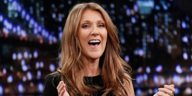 LATE NIGHT WITH JIMMY FALLON -- Episode 916 -- Pictured: Celine Dion on Monday, October 28, 2013-- (Photo by: Lloyd Bishop/NBC/NBCU Photo Bank via Getty Images)