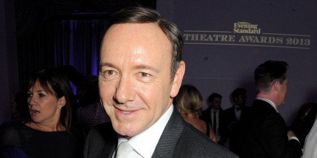 LONDON, ENGLAND - NOVEMBER 17: Editor's Award winner Kevin Spacey attends an after party following the 59th London Evening S
