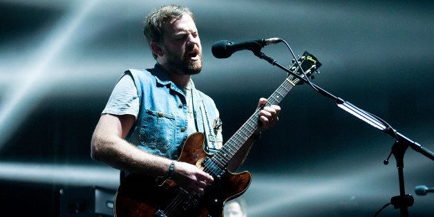 SYDNEY, AUSTRALIA - NOVEMBER 20: Caleb Followill of band Kings Of Leon perform live for fans at Enmore Theatre on November 20, 2013 in Sydney, Australia. (Photo by Cassandra Hannagan/Getty Images)