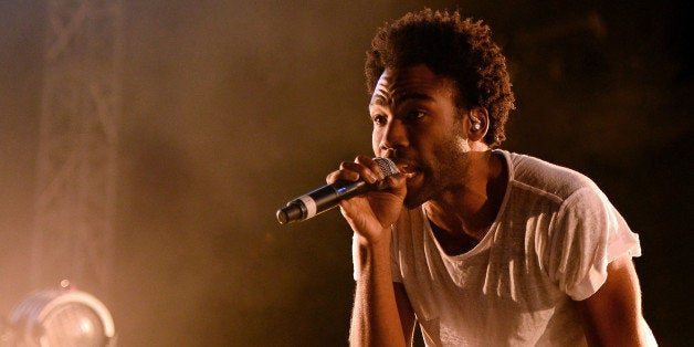 LAS VEGAS, NV - OCTOBER 26: Actor/comedian Donald Glover as recording artist Childish Gambino performs during the Life is Beautiful festival on October 26, 2013 in Las Vegas, Nevada. (Photo by Ethan Miller/Getty Images)