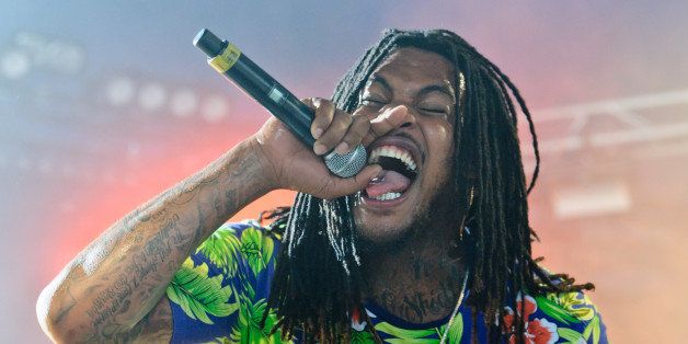READING, UNITED KINGDOM - AUGUST 25: Waka Flocka Flame performs on stage on Day 3 of Reading Festival 2013 at Richfield Avenue on August 25, 2013 in Reading, England. (Photo by Joseph Okpako/Redferns via Getty Images)