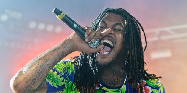 READING, UNITED KINGDOM - AUGUST 25: Waka Flocka Flame performs on stage on Day 3 of Reading Festival 2013 at Richfield Avenu