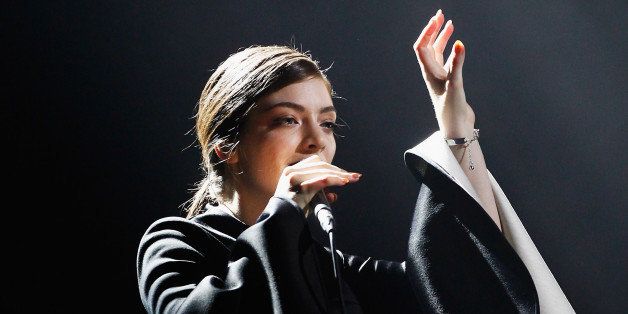 SYDNEY, AUSTRALIA - DECEMBER 01: Lorde performs live on stage during the 27th Annual ARIA Awards 2013 at the Star on December 1, 2013 in Sydney, Australia. (Photo by Don Arnold/WireImage)