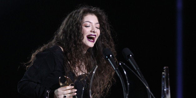 AUCKLAND, NEW ZEALAND - NOVEMBER 21: Lorde 'Ella Yelich-O'Connor' wins Single of the Year, breakthrough artist of the year,