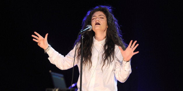 LOS ANGELES, CA - DECEMBER 05: Singer Lorde performs onstage during the rehearsals for The GRAMMY Nominations Concert Live!! Countdown to Music's Biggest Night at Nokia Theatre L.A. Live on December 5, 2013 in Los Angeles, California. (Photo by Kevin Winter/WireImage)