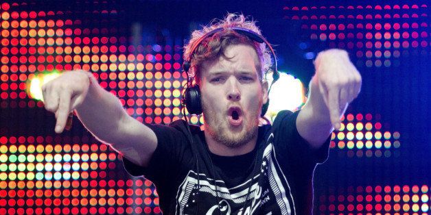 CHICAGO, IL - SEPTEMBER 03: Rusko performs on stage during North Coast Music Festival at Union Park on September 3, 2011 in Chicago, United States. (Photo by Daniel Boczarski/Redferns)
