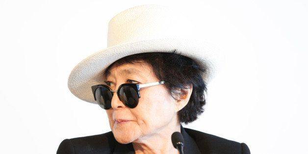SYDNEY, AUSTRALIA - NOVEMBER 14: (EUROPE AND AUSTRALASIA OUT) Japanese artist Yoko Ono at the launch of her exhibition 'War Is Over! (if you want it)' at the Museum of Contemporary Art (MCA) on November 14, 2013 in Sydney, Australia. (Photo by Renee Nowytarger/Newspix/Getty Images)