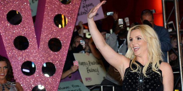 LAS VEGAS, NV - DECEMBER 03: Singer Britney Spears waves at a welcome ceremony as she celebrates the release of her new album 'Britney Jean' and prepares for her two-year residency at Planet Hollywood Resort & Casino on December 3, 2013 in Las Vegas, Nevada. Spears' show 'Britney: Piece of Me' will debut at the resort on December 27, 2013. (Photo by Ethan Miller/Getty Images)