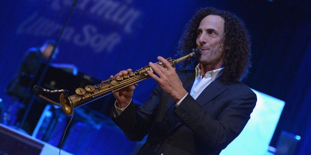 NEW YORK, NY - JANUARY 14: Saxophonist Kenny G performs at Hard Rock Cafe, Times Square on January 14, 2014 in New York City