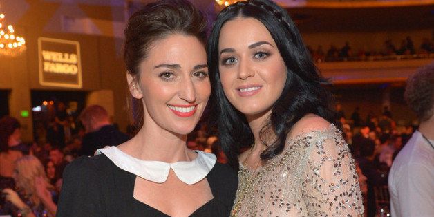LOS ANGELES, CA - DECEMBER 02: Singer Sara Bareilles and honoree Katy Perry attend 'Trevor Live' honoring Katy Perry and Audi of America for The Trevor Project held at The Hollywood Palladium on December 2, 2012 in Los Angeles, California. (Photo by Charley Gallay/Getty Images for Trevor Project)