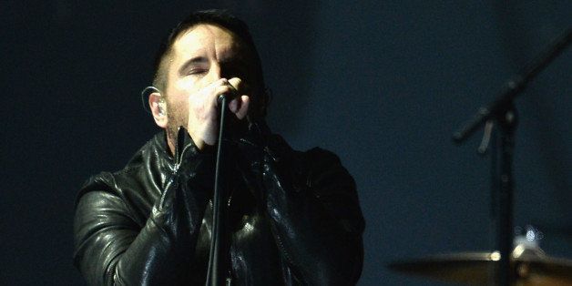 LOS ANGELES, CA - JANUARY 26: Singer Trent Reznor performs onstage during the 56th GRAMMY Awards at Staples Center on January 26, 2014 in Los Angeles, California. (Photo by Kevin Winter/WireImage)