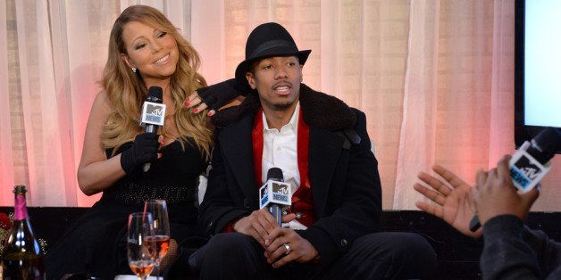 NEW YORK, NY - FEBRUARY 12: Singer Mariah Carey and Nick Cannon attend MTV First: Mariah Carey's 'You're Mine (Eternal)' music video world premiere at MTV Studios on February 12, 2014 in New York City. (Photo by Larry Busacca/Getty Images)