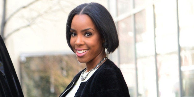 NEW YORK, NY - FEBRUARY 12: Singer Kelly Rowland is seen in Soho on February 12, 2014 in New York City. (Photo by Raymond Hall/GC Images)