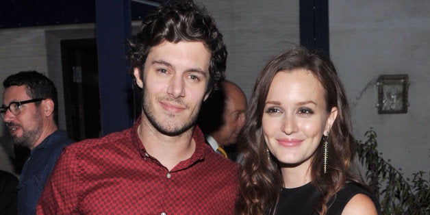 NEW YORK, NY - SEPTEMBER 14: Actor Adam Brody and actress Leighton Meester attend the after party for The Cinema Society with The Hollywood Reporter & Samsung Galaxy S III screening of 'The Oranges' at The Jimmy at the James Hotel on September 14, 2012 in New York City. (Photo by Henry S. Dziekan III/WireImage)