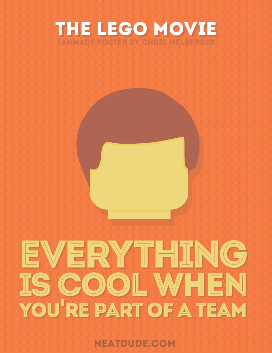 these minimalist posters will make you love the lego movie even