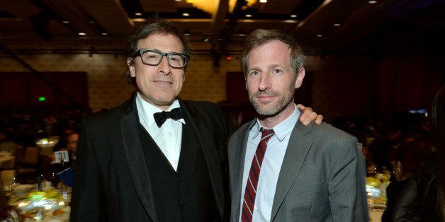 LOS ANGELES, CA - FEBRUARY 01: Filmmakers David O. Russell (L) and Spike Jonze attend the 2014 Writers Guild Awards L.A. Ceremony at J.W. Marriott at L.A. Live on February 1, 2014 in Los Angeles, California. (Photo by Alberto E. Rodriguez/Getty Images for WGAw)