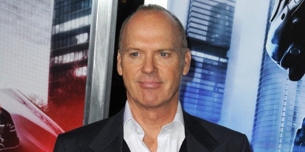 HOLLYWOOD, CA - FEBRUARY 10: Actor Michael Keaton arrives at the premiere of Columbia Pictures' 'Robocop' at TCL Chinese The