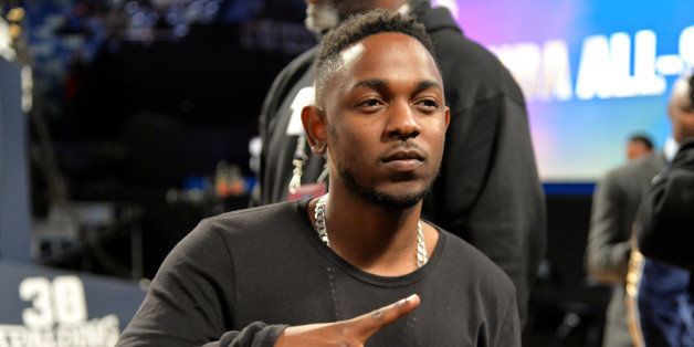 NEW ORLEANS, LA - FEBRUARY 16: Musician Kendrick Lamar attends the 63rd NBA All-Star Game 2014 at the Smoothie King Center on February 16, 2014 in New Orleans, Louisiana. (Photo by Mike Coppola/Getty Images)