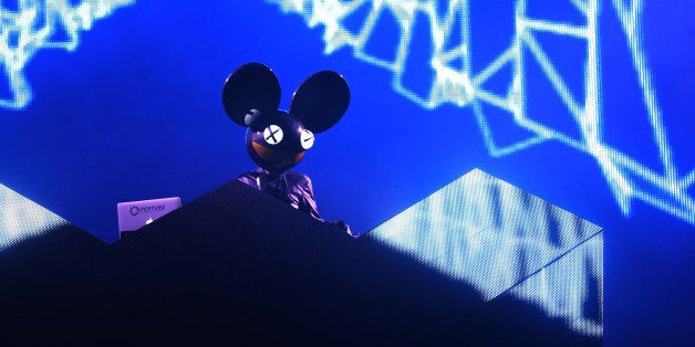MIAMI, FL - MARCH 16: Deadmau5 performs at Ultra Music Festival - Weekend 1 at Bayfront Park Amphitheater on March 16, 2013