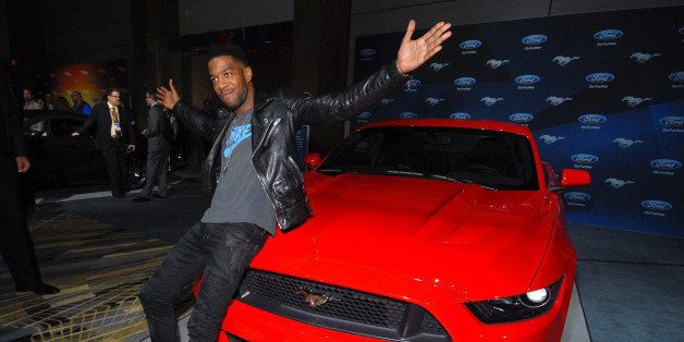 DETROIT, MI - JANUARY 13: Scott Mescudi, aka Rapper Kid Cudi, attends the media preview for 2014 North American International Auto Show at Cobo Hall on January 13, 2014 in Detroit, Michigan. (Photo by Paul Warner/Getty Images)