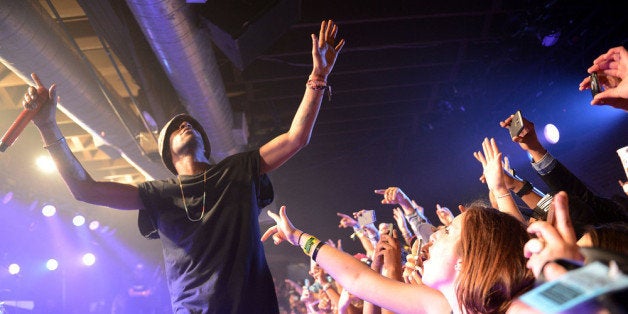 AUSTIN, TX - MARCH 14: Kid Cudi performs at the Myspace Secret Show presented by Chevrolet at Coppertank Events Center on Ma