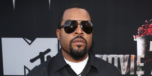 LOS ANGELES, CA - APRIL 13: Actor/rapper Ice Cube attends the 2014 MTV Movie Awards at Nokia Theatre L.A. Live on April 13, 2014 in Los Angeles, California. (Photo by Rich Polk/Getty Images for MTV)