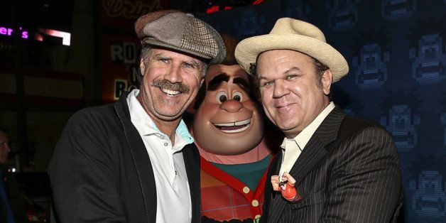 HOLLYWOOD, CA - OCTOBER 29: Actor Will Ferrell and actor John C. Reilly Premiere Of Walt Disney Animation Studios' 'Wreck-It Ralph' - Red Carpet at the El Capitan Theatre on October 29, 2012 in Hollywood, California. (Photo by Christopher Polk/Getty Images)