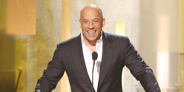 PASADENA, CA - FEBRUARY 22: Vin Diesel speaks onstage during the 45th NAACP Image Awards held at Pasadena Civic Auditorium on February 22, 2014 in Pasadena, California. (Photo by Michael Tran/FilmMagic)