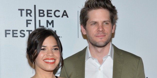 NEW YORK, NY - APRIL 19: Actress/producer America Ferrera, direector Ryan Piers Williams attend the 'X/Y' Premiere during th