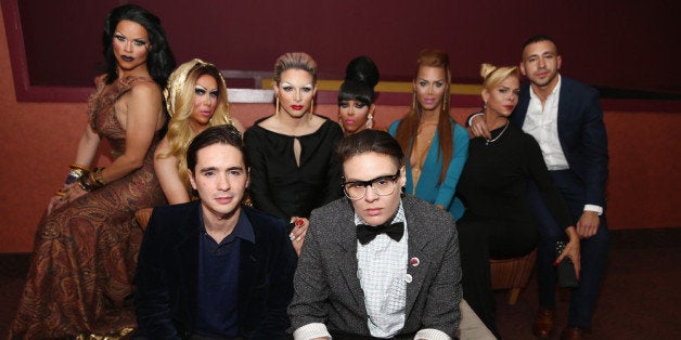 NEW YORK, NY - APRIL 19: (L-R) Rochelle Mon Chéri, Zahara Montiere, Dan Sickles, April Carrion, Paxx Moll, Queen Bee Ho, Iva