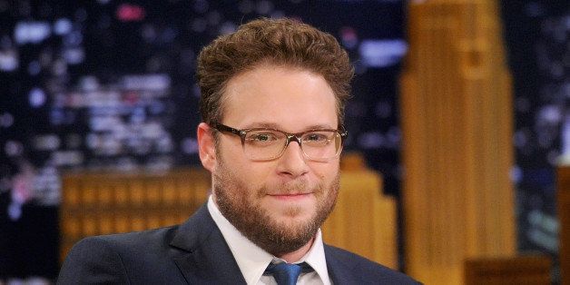 NEW YORK, NY - MAY 06: Seth Rogen Visits 'The Tonight Show Starring Jimmy Fallon' at Rockefeller Center on May 6, 2014 in New York City. (Photo by Jamie McCarthy/NBC/Getty Images for 'The Tonight Show Starring Jimmy Fallon')