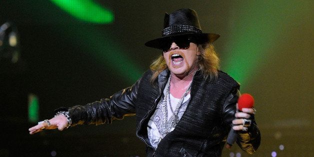LAS VEGAS, NV - DECEMBER 30: Singer Axl Rose of Guns N' Roses performs at The Joint inside the Hard Rock Hotel & Casino December 30, 2011 in Las Vegas, Nevada. (Photo by Ethan Miller/Getty Images)
