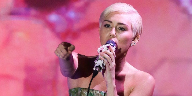 MONTE-CARLO, MONACO - MAY 27: Miley Cyrus performs during the World Music Awards at Sporting Monte-Carlo on May 27, 2014 in Monte-Carlo, Monaco. (Photo by Tony Barson/FilmMagic)