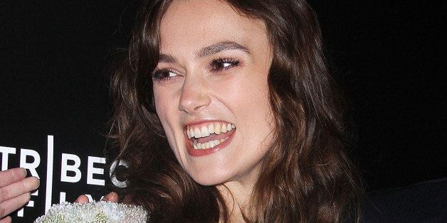 NEW YORK, NY - APRIL 26: Keira Knightley attends the closing night gala premiere of 'Begin Again' during the 2014 Tribeca Film Festival at BMCC Tribeca PAC on April 26, 2014 in New York City. (Photo by Laura Cavanaugh/FilmMagic)