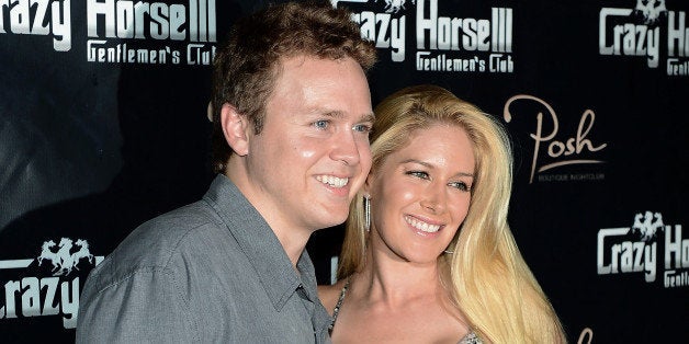 LAS VEGAS, NV - AUGUST 31: Television personalities Spencer Pratt (L) and Heidi Montag arrive at the Crazy Horse III Gentlem