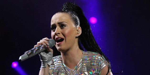 GLASGOW, UNITED KINGDOM - MAY 25: Katy Perry performs on stage during BBC Radio 1's Big Weekend at Glasgow Green on May 25, 2014 in Glasgow, United Kingdom. (Photo by Jo Hale/Redferns via Getty Images)