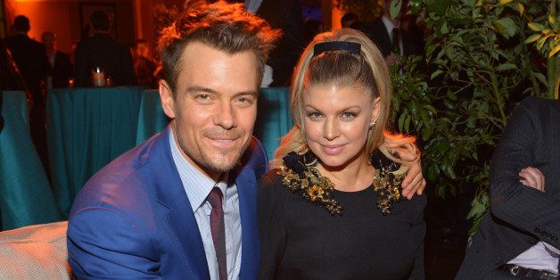 HOLLYWOOD, CA - FEBRUARY 05: Actor Josh Duhamel (L) and actress/singer Fergie attend the premiere of Relativity Media's 'Safe Haven' after party at The Terrace At Hollywood & Highland on February 5, 2013 in Hollywood, California. (Photo by Alberto E. Rodriguez/Getty Images for Relativity Media)