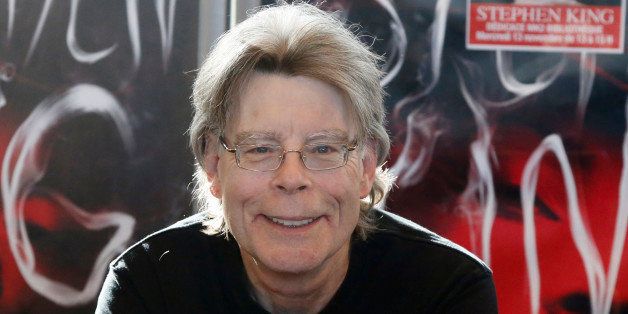 US author Stephen King poses for the cameras, during a promotional tour for his latest novel, 'Doctor Sleep', a sequel to 'The Shining', at a library in Paris, Wednesday, Nov. 13, 2013. (AP Photo/Francois Mori)