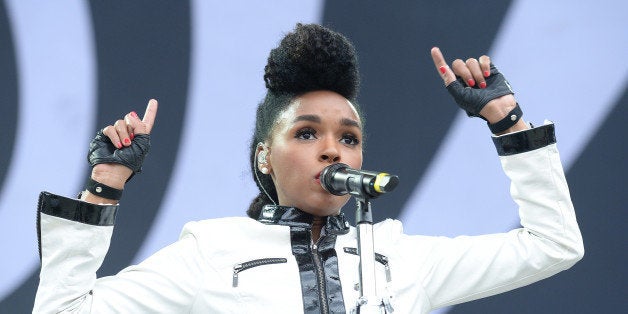 MANCHESTER, TN - JUNE 13: Artist Janelle Monae performs at the Bonnaroo Music & Arts Festival on June 13, 2014 in Manchester