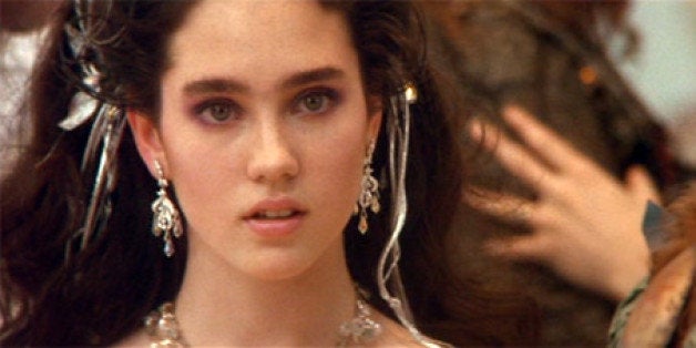 Jennifer Connelly as Sarah, from the film Labyrinth  Labyrinth costume,  Labyrinth dress, Jennifer connelly