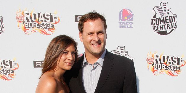BURBANK, CA - AUGUST 03: Actor Dave Coulier (R) and Melissa Bring arrive to 'Comedy Central Roast Of Bob Saget' at the Warners Brothers Studio Lot on August 3, 2008 in Burbank, California. (Photo by Michael Buckner/Getty Images for Comedy Central)