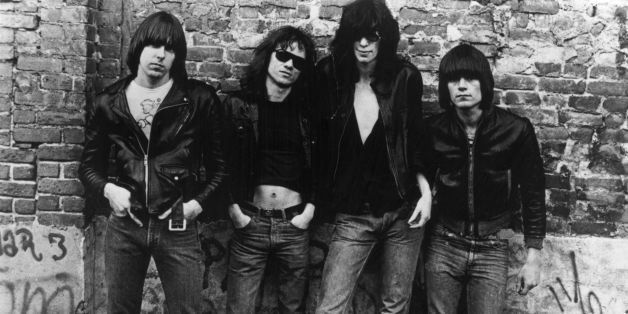 American punk rock group The Ramones. Left to right: Johnny Ramone (1948 - 2004) Tommy Ramone, Joey Ramone (1951 - 2001) and Dee Dee Ramone (1952 - 2002). (Photo by Roberta Bayley/Evening Standard/Hulton Archive/Getty Images)