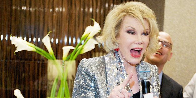 CHICAGO, IL - MAY 27: Actress, comedian, and writer Joan Rivers attends Michigan Avenue Magazine Celebrates Its Women Of Influence, May/June Issue With Joan Rivers at Neiman Marcus Chicago on May 27, 2014 in Chicago, Illinois. (Photo by Jeff Schear/Getty Images for Michigan Avenue Magazine)