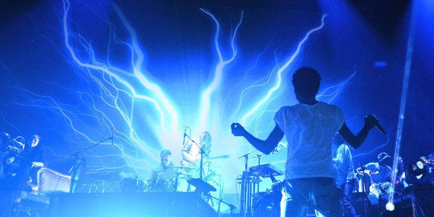 LAS VEGAS, NV - MAY 02: Actor/comedian Donald Glover as recording artist Childish Gambino performs at The Chelsea at The Cos