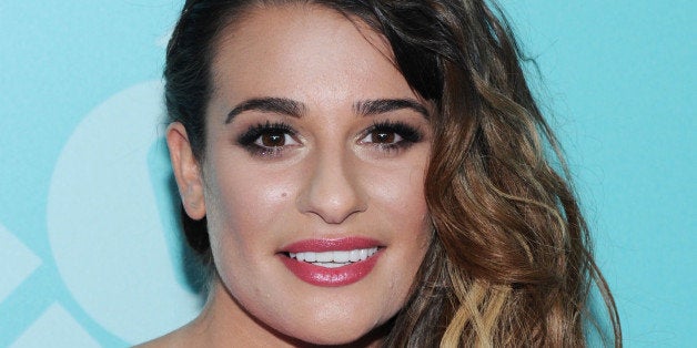 NEW YORK, NY - MAY 13: Actress Lea Michele attends FOX 2103 Programming Presentation Post-Party at Wollman Rink - Central Pa