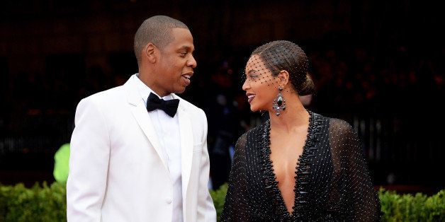 NEW YORK, NY - MAY 05: Jay-Z (L) and Beyonce attend the 'Charles James: Beyond Fashion' Costume Institute Gala at the Metropolitan Museum of Art on May 5, 2014 in New York City. (Photo by Mike Coppola/Getty Images)