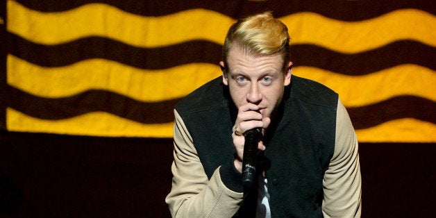 LOS ANGELES, CA - JUNE 06: Macklemore & Ryan Lewis perform for the 'American Express Membership Experiences Concert Series'