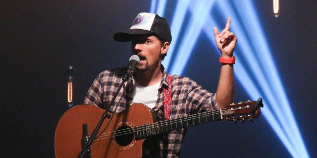 NEW YORK, NY - JULY 18: Jason Mraz performs at iHeartRadio Theater on July 18, 2014 in New York City. (Photo by Rob Kim/Getty Images)