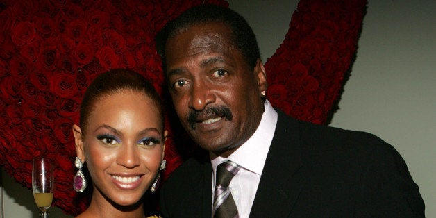 NEW YORK - JUNE 23: (EXCLUSIVE) (L-R) Singer Beyonce Knowles poses with her father and manager Matthew Knowles at the 'Beyonce: Beyond the Red Carpet auction presented by Beyonce and her mother Tina Knowles along with the House of Dereon to benefit the VH1 Save The Music Foundation June 23, 2005 in New York City. The exhibition will showcase 18-24 costumes worn by Beyonce chronicling her film, television and video appearances. (Photo by Frank Micelotta/Getty Images)