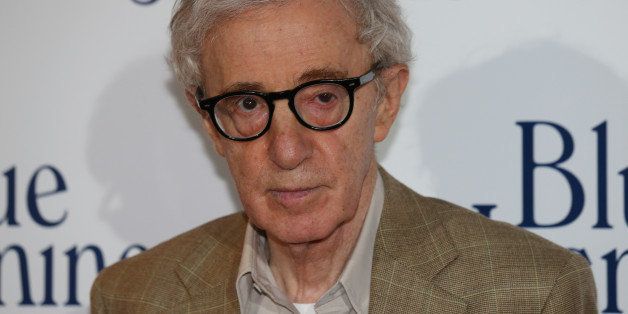 US film director Woody Allen poses during a photocall for the French Premiere screening of 'Blue Jasmine', his latest movie, on August 27, 2013 in Paris. AFP PHOTO THOMAS SAMSON (Photo credit should read THOMAS SAMSON/AFP/Getty Images)